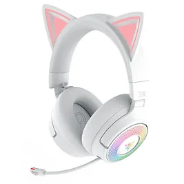 Razer Kraken Kitty V3 Pro - Cuffie Gaming Wireless con Tripla Connettività, Driver TriForce Titanium 40mm, Chroma RGB e THX Spatial Audio - Bianco Razer Kraken Kitty V3 Pro - Cuffie Gaming Wireless con Tripla Connettività, Driver TriForce Titanium 40mm, Chroma RGB e THX Spatial Audio - Bianco