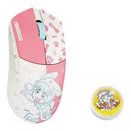 WLMouse x FEIRENZAI Beast G Max - Mouse Gaming Wireless 41g Sensore PAW3950HS 30.000 DPI e 8000 Hz - Giallo/Rosa WLMouse x FEIRENZAI Beast G Max - Mouse Gaming Wireless 41g Sensore PAW3950HS 30.000 DPI e 8000 Hz - Giallo/Rosa