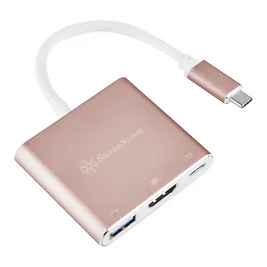 SilverStone SST-EP08P - Adapter USB 3.1 Type-C a HDMI, USB Type-C e USB Type-A - Rosa SilverStone SST-EP08P - Adapter USB 3.1 Type-C a HDMI, USB Type-C e USB Type-A - Rosa