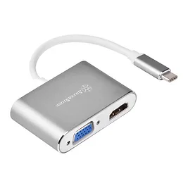 SilverStone SST-EP16C - Adattatore USB Type-C a HDMI 4K e VGA in alluminio SilverStone SST-EP16C - Adattatore USB Type-C a HDMI 4K e VGA in alluminio