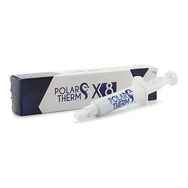 Polartherm X-8 - Pasta Termica Non Conduttiva 10g con Kit Applicatori, Grigia Polartherm X-8 - Pasta Termica Non Conduttiva 10g con Kit Applicatori, Grigia