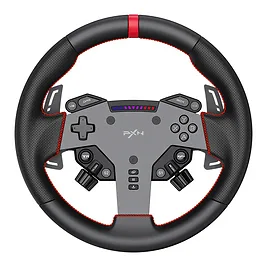 PXN WAS - Volante Sim Racing 280mm con Quick Release, Palette in Alluminio e RGB - Nero PXN WAS - Volante Sim Racing 280mm con Quick Release, Palette in Alluminio e RGB - Nero