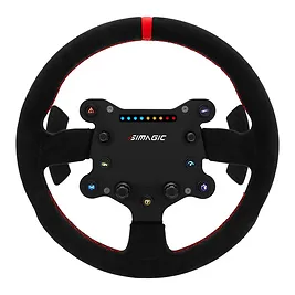 Simagic GTS - Volante Sim Racing 300mm in Alcantara con Quick Release, Palette in Carbonio e Tasti RGB - Nero Simagic GTS - Volante Sim Racing 300mm in Alcantara con Quick Release, Palette in Carbonio e Tasti RGB - Nero