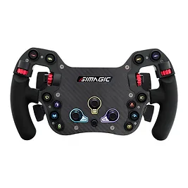 Simagic FX-C - Volante Sim Racing Formula 290mm in Carbonio con Palette Hall, 20 Comandi e RGB - Nero Simagic FX-C - Volante Sim Racing Formula 290mm in Carbonio con Palette Hall, 20 Comandi e RGB - Nero