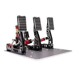 Simagic P2000 Crimson Edition - Pedaliera Sim Racing a 3 Pedali con Freno Idraulico Load Cell 200kg - Silver Simagic P2000 Crimson Edition - Pedaliera Sim Racing a 3 Pedali con Freno Idraulico Load Cell 200kg - Silver
