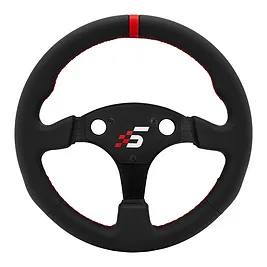 Simagic P-330R (K) - Corona Volante Sim Racing Rotonda 330mm in Pelle e Alluminio senza Hub - Nero Simagic P-330R (K) - Corona Volante Sim Racing Rotonda 330mm in Pelle e Alluminio senza Hub - Nero