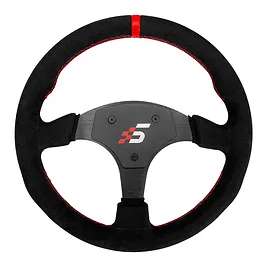 Simagic P-330R - Corona Volante Sim Racing Rotonda 330mm in Alcantara e Alluminio senza Hub - Nero Simagic P-330R - Corona Volante Sim Racing Rotonda 330mm in Alcantara e Alluminio senza Hub - Nero