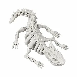 Drako Drago Fantasy Snodabile, Stampa 3D - Bianco Drako Drago Fantasy Snodabile, Stampa 3D - Bianco