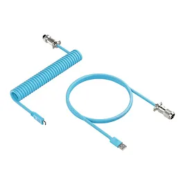 Newskill Cable Coil - Cavo spiralato per tastiera USB-C a USB-A con Aviator rimovibile, 93cm - Blu Newskill Cable Coil - Cavo spiralato per tastiera USB-C a USB-A con Aviator rimovibile, 93cm - Blu