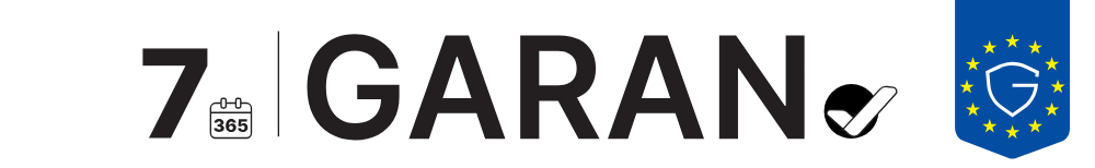 Garanzia del produttore: 7 anni (etichetta UE GARAN)